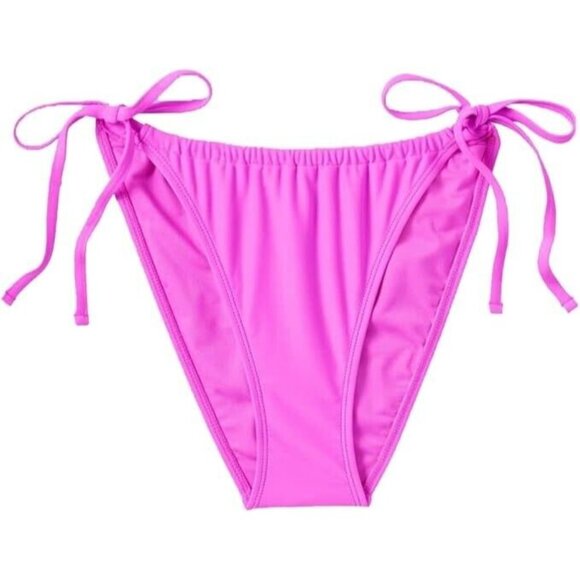 Wild Fable Size XL 16 Hot Orchid Low Rise High Leg Side Tie Bikini Swim Bottom - Picture 2 of 7